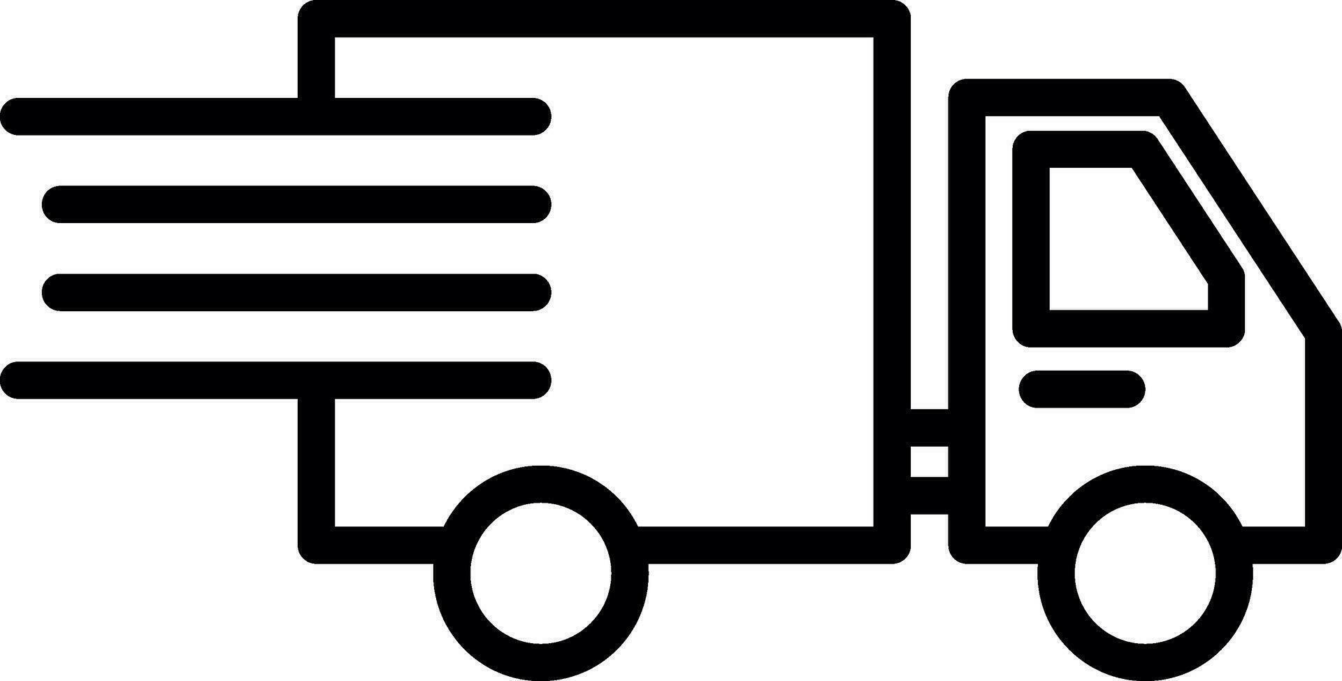 Delivery truck Vector Icon Design