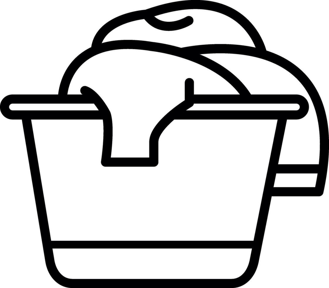 Laundry basket Vector Icon Design