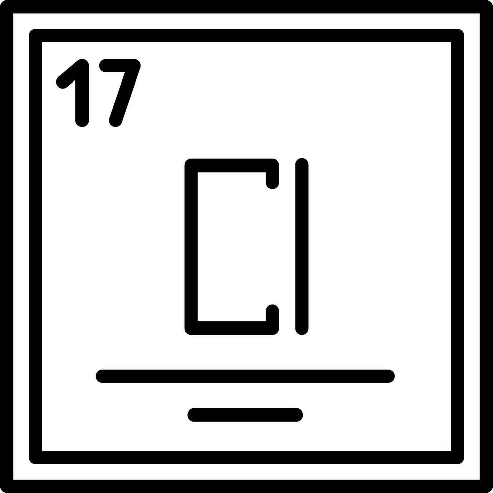 Chlorine Vector Icon Design