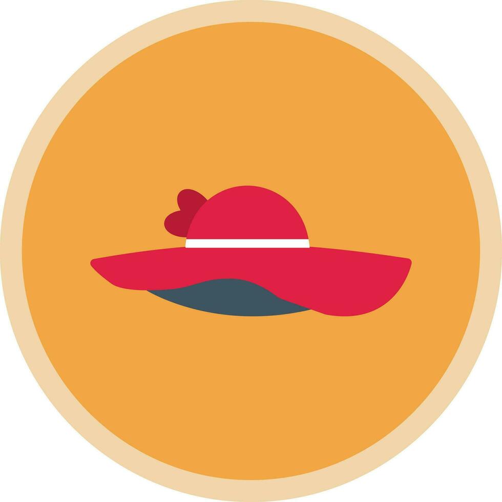 diseño de icono de vector de sombrero de sol