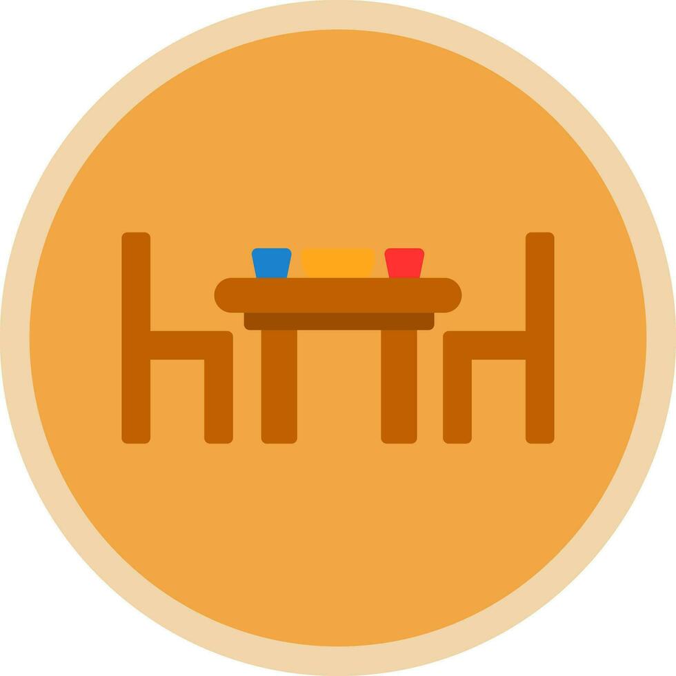 Dining table Vector Icon Design