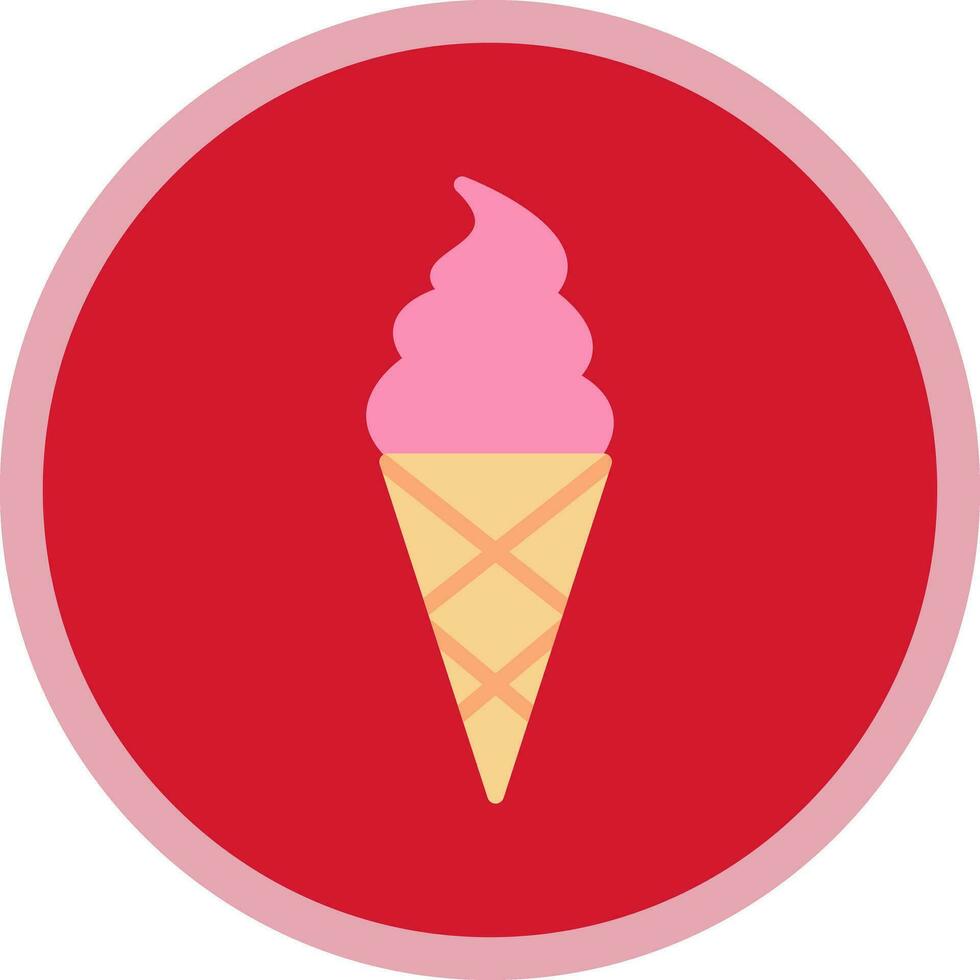 Ice cream cone Vector Icon Design