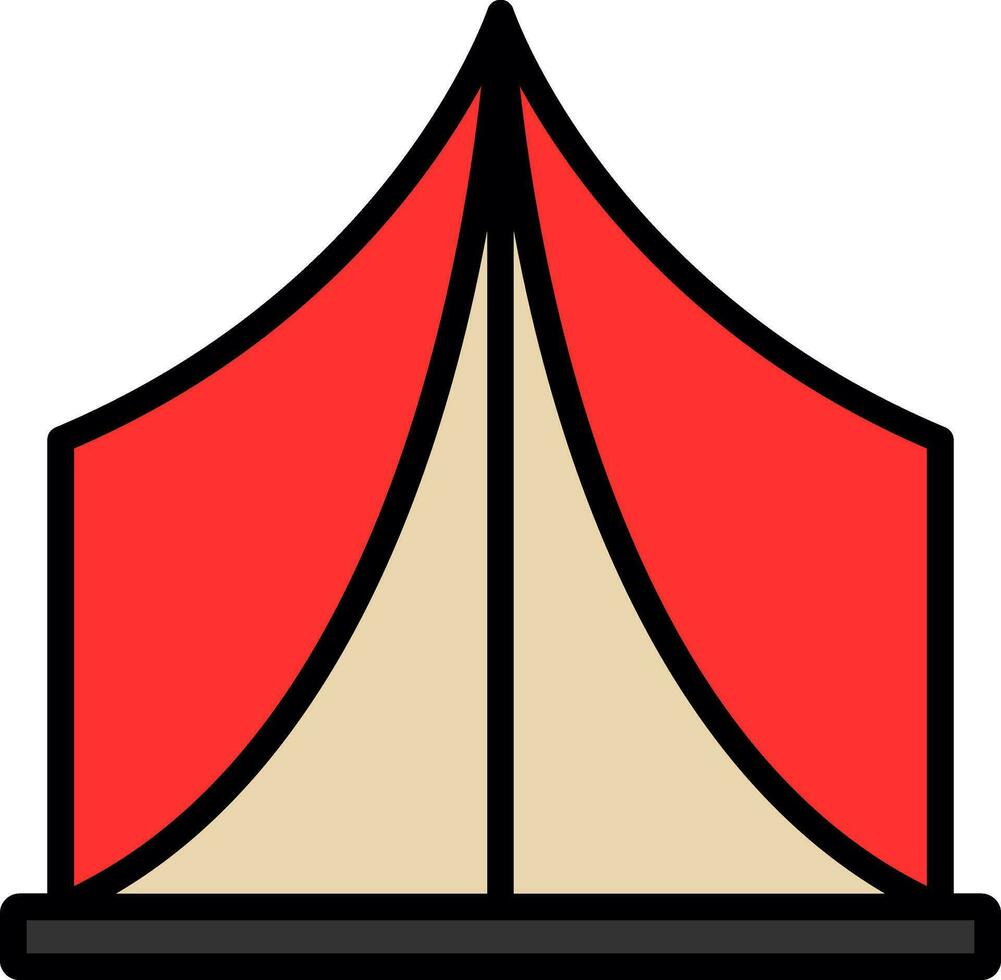 Tent Vector Icon Design