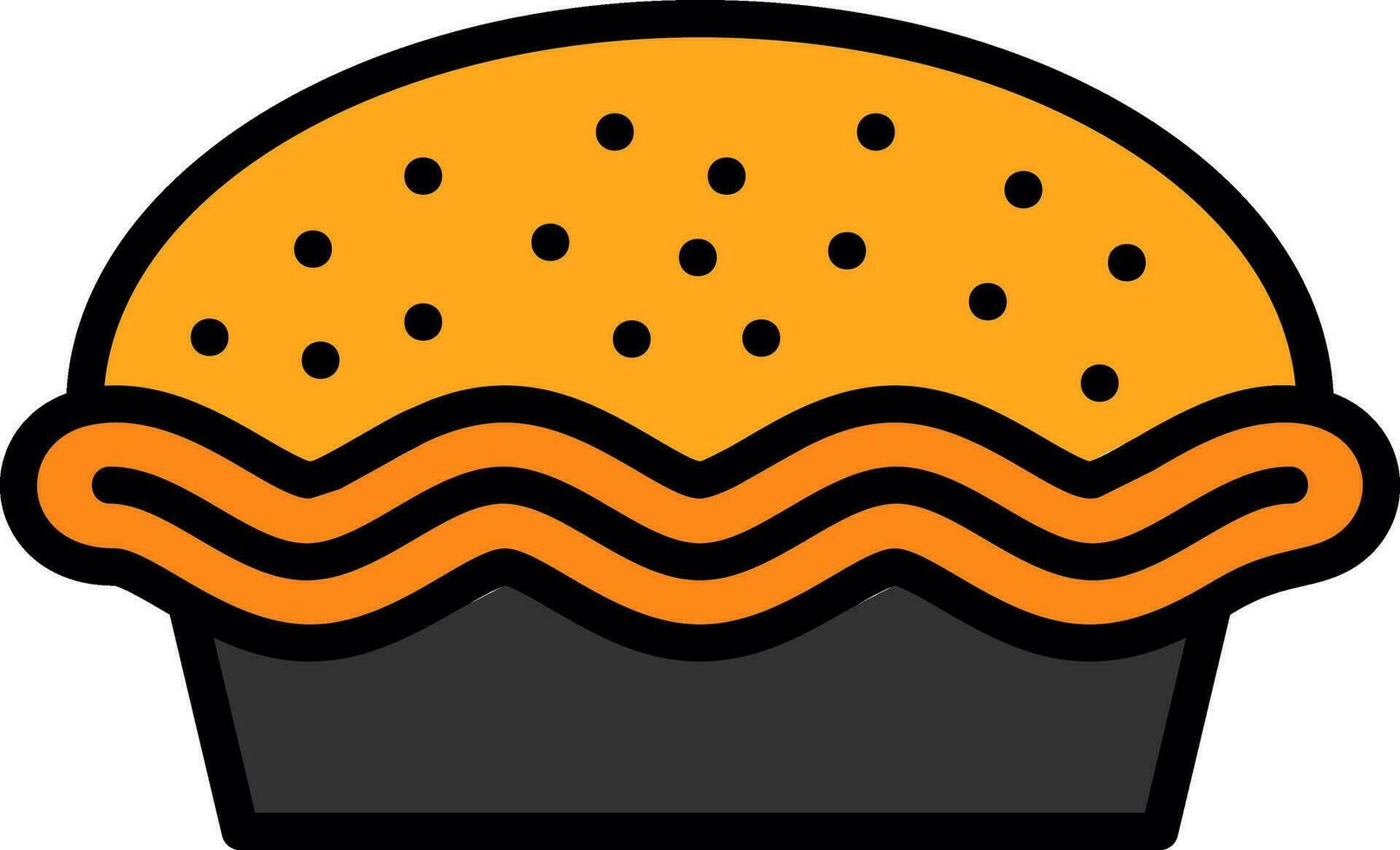 Pie Vector Icon Design