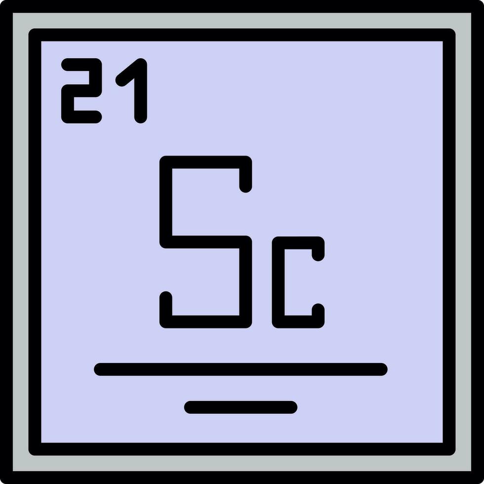 Scandium Vector Icon Design