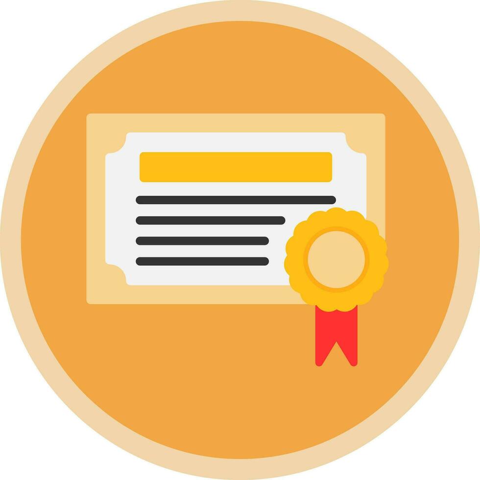 Certificate Vector Icon Design