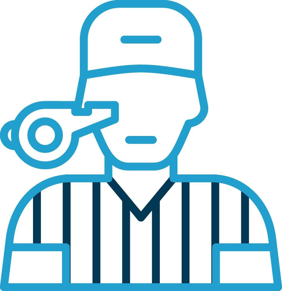 Referee Vector Icon Design