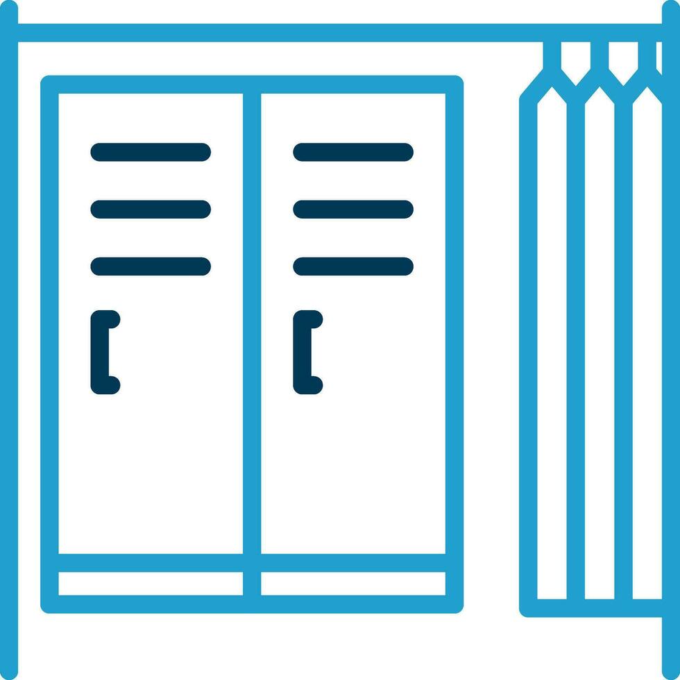 Changing room Vector Icon Design