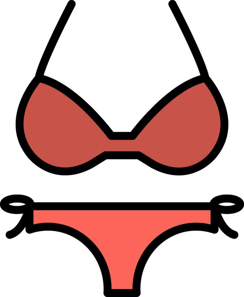 Bikini Vector Icon Design