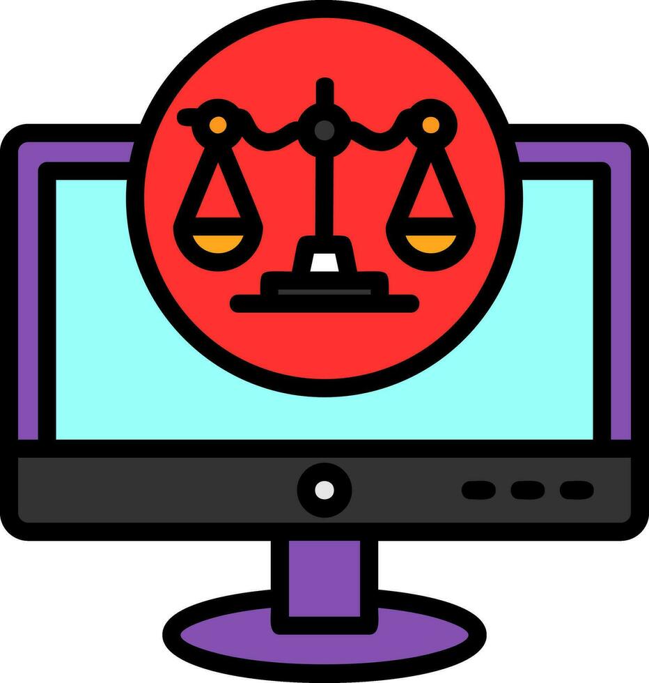 legal vector icono diseño