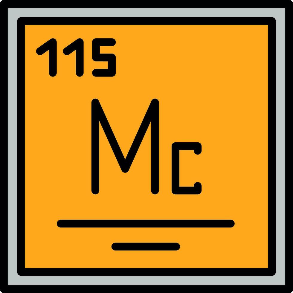 Moscovium Vector Icon Design