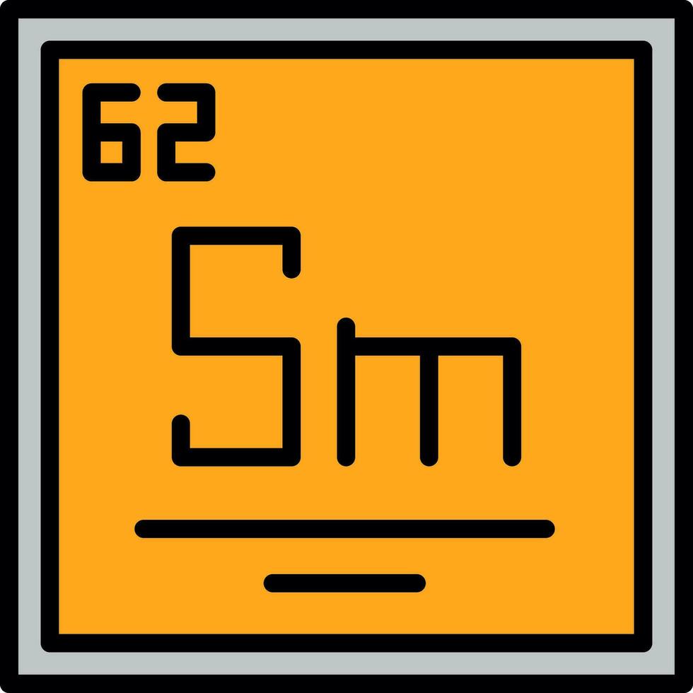 Samarium Vector Icon Design