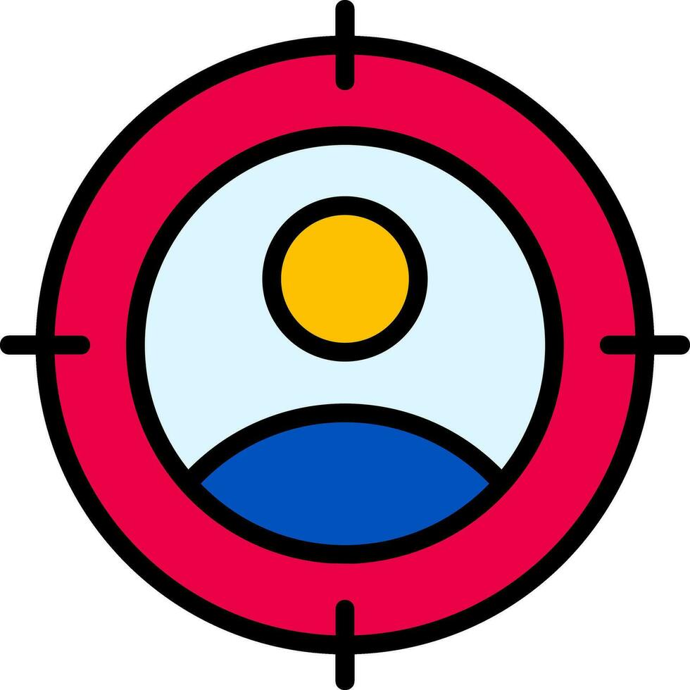 Target audience Vector Icon Design