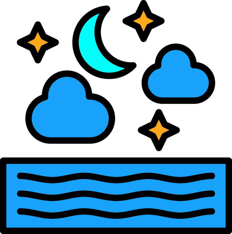 Night Vector Icon Design