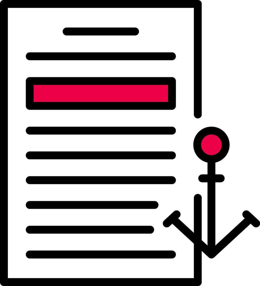 Anchor text Vector Icon Design