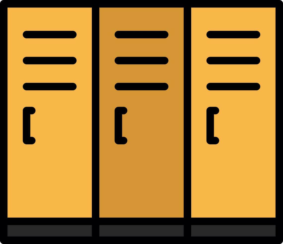 Locker Vector Icon Design