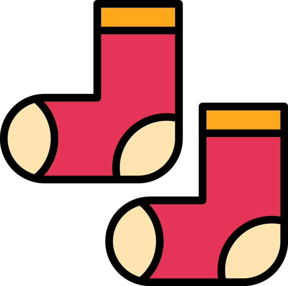 diseño de icono de vector de calcetines