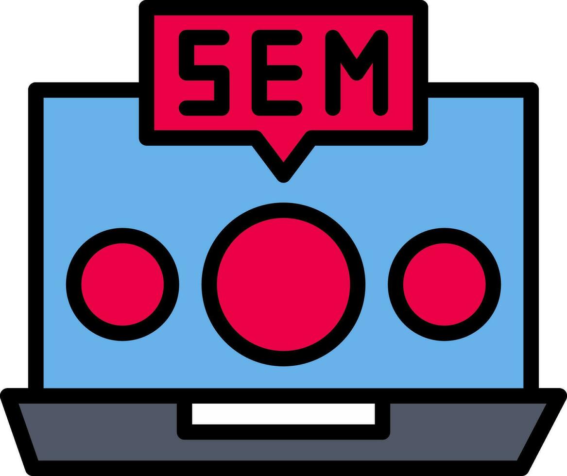 sem vector icono diseño