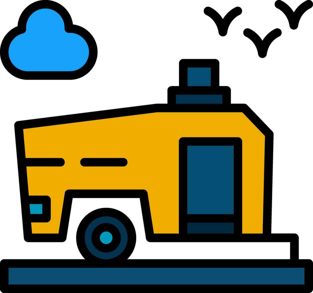 diseño de icono de vector de caravana