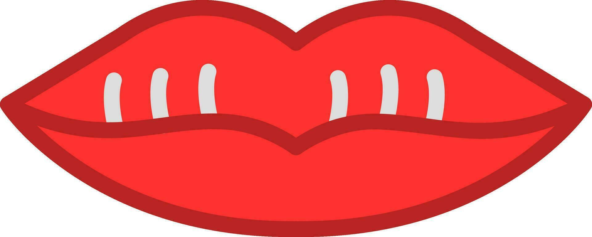 Lips Vector Icon Design