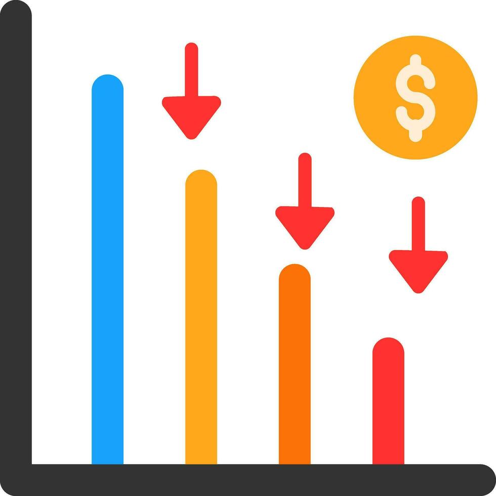 Line chart Vector Icon Design