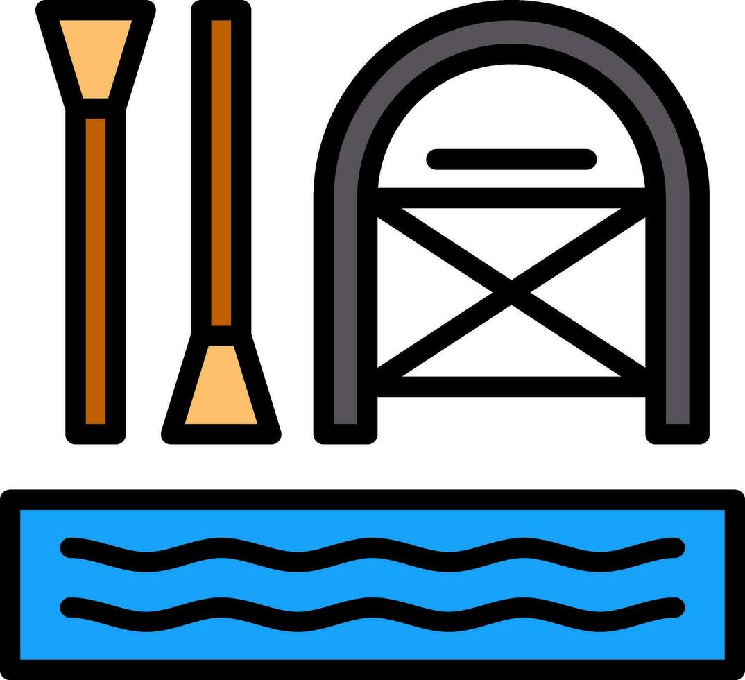 Rafting Vector Icon Design