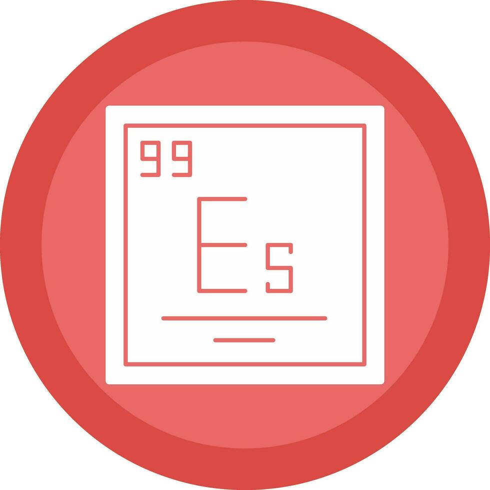 Einsteinium Vector Icon Design