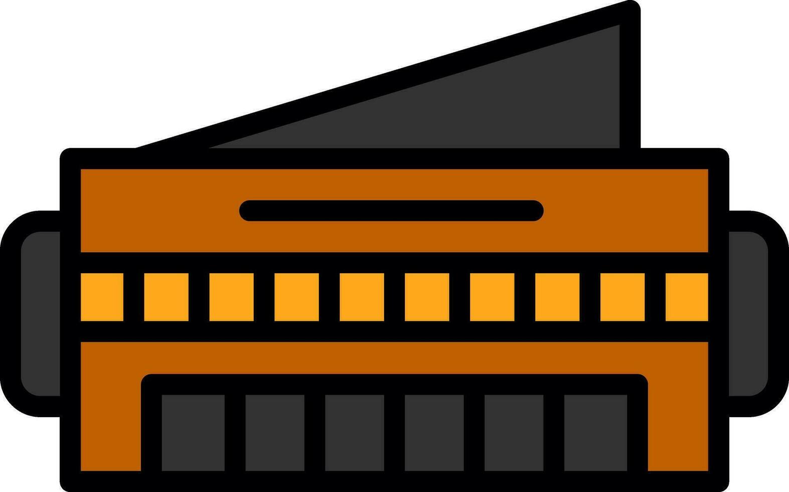 Harmonica Vector Icon Design