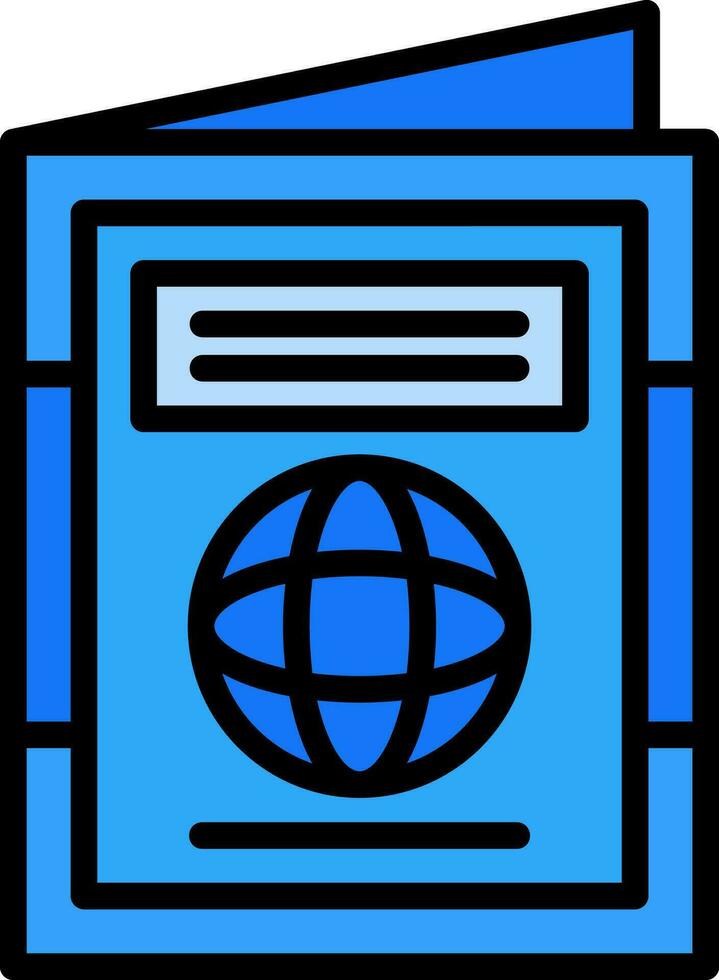 International passport Vector Icon Design