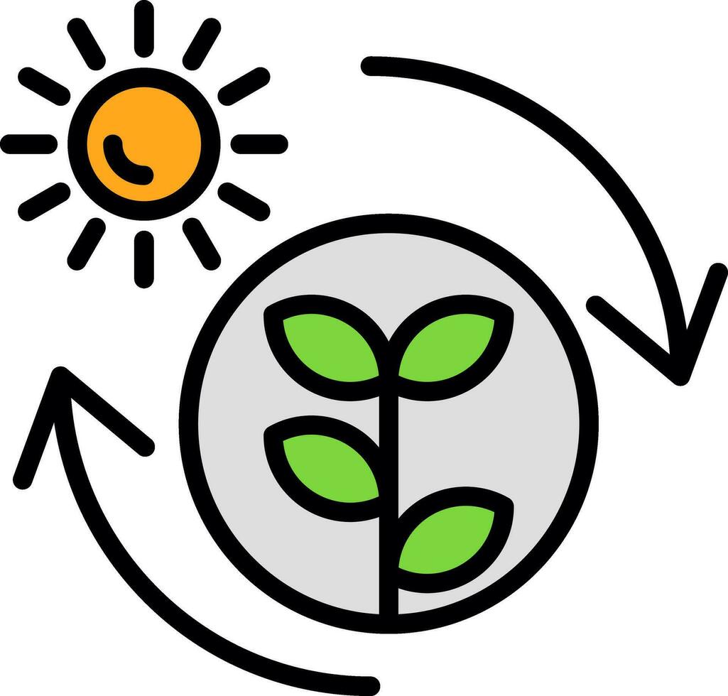 Photosynthesis Vector Icon Design