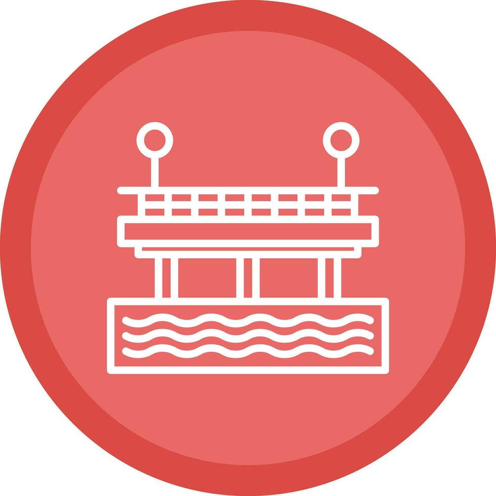 diseño de icono de vector de muelle