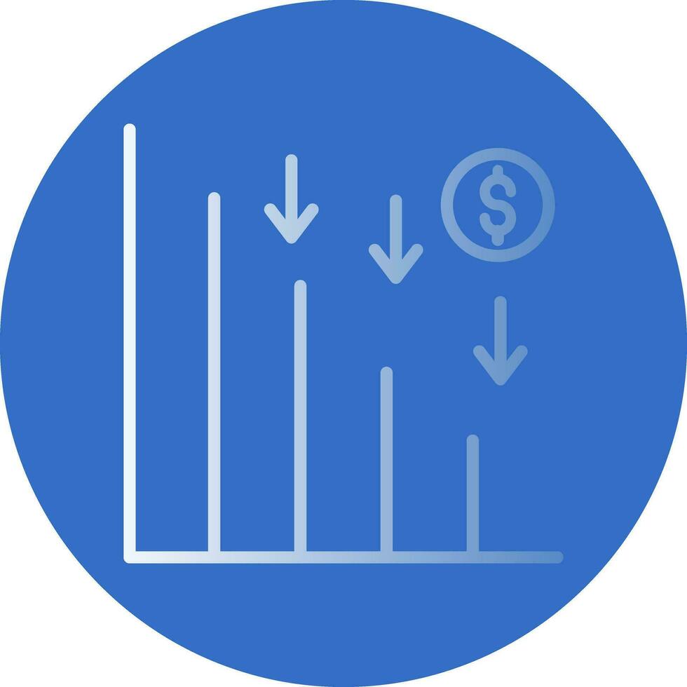 Line chart Vector Icon Design