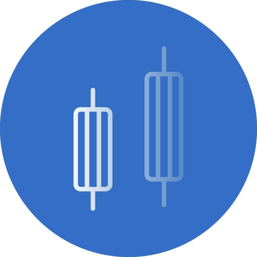 Bearish engulfing Vector Icon Design