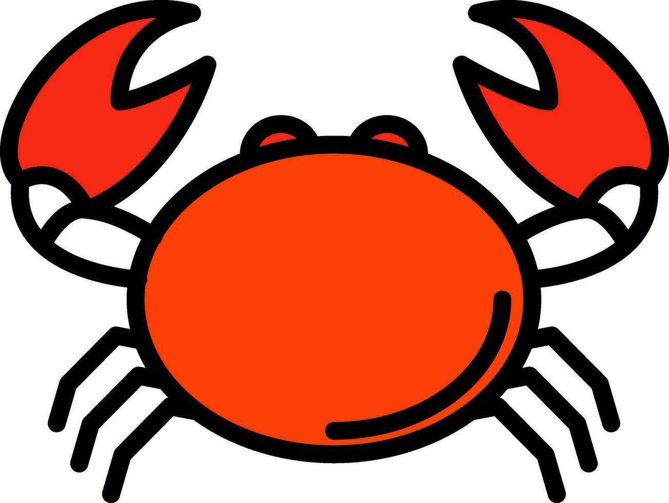 Crab Vector Icon Design