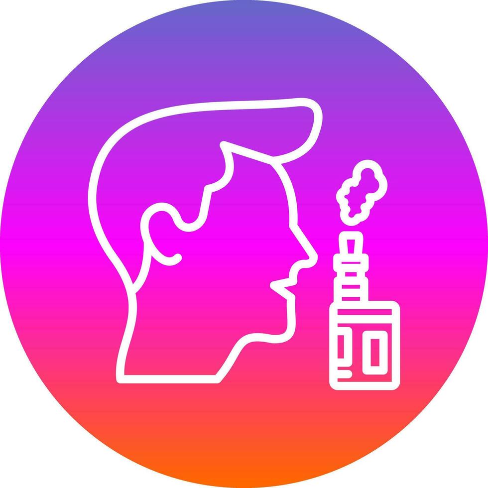 Vaper Vector Icon Design
