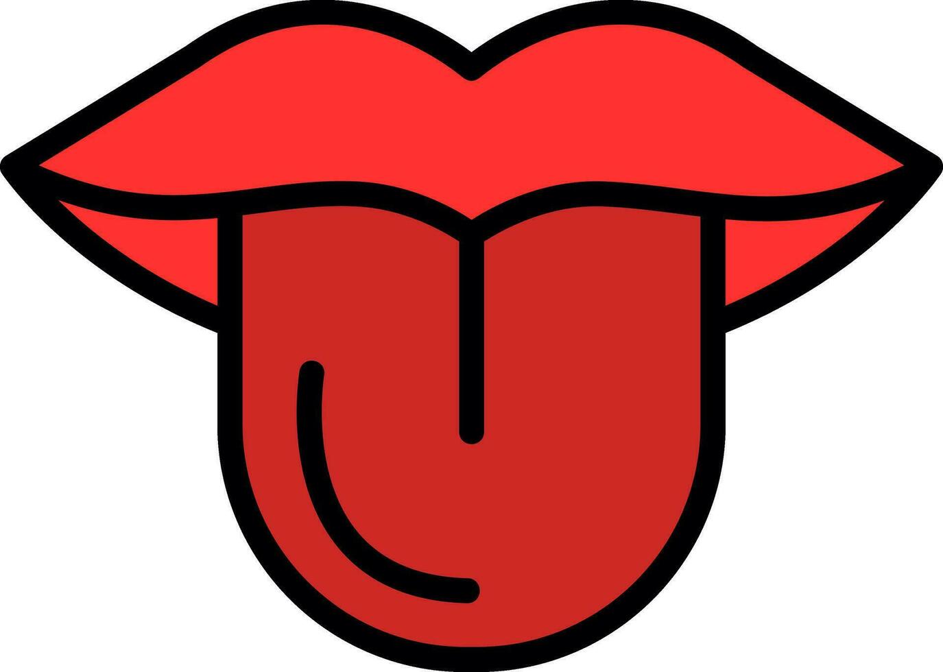 Tongue Vector Icon Design