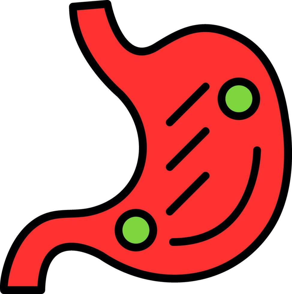 Stomach Vector Icon Design