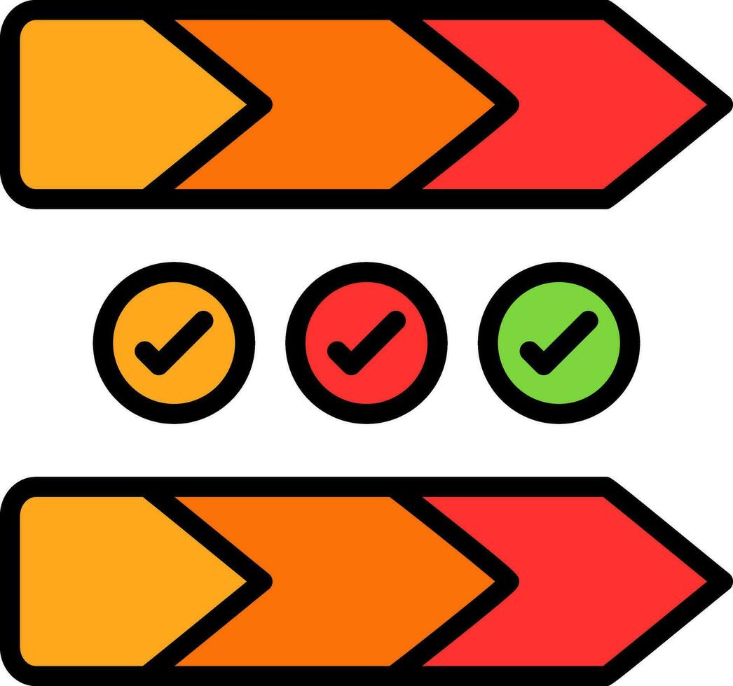 Value chain Vector Icon Design