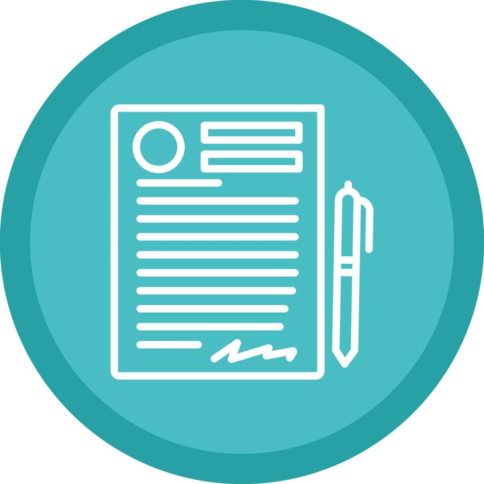 Contract Vector Icon Design