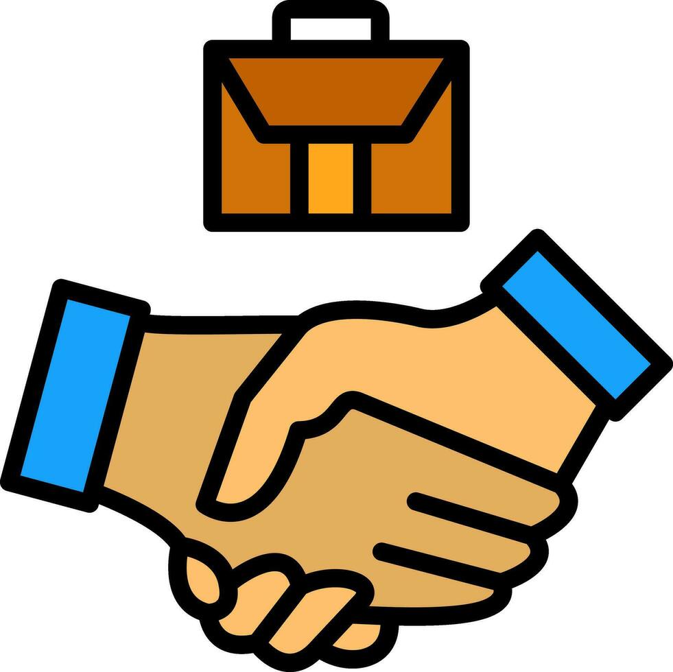 Business partnership Vector Icon Design