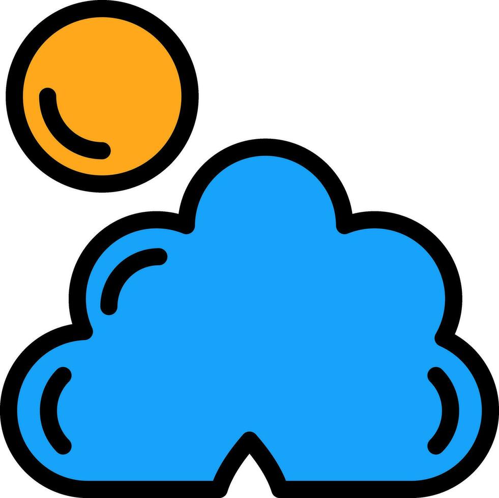 Dark cloud cover Vector Icon Design