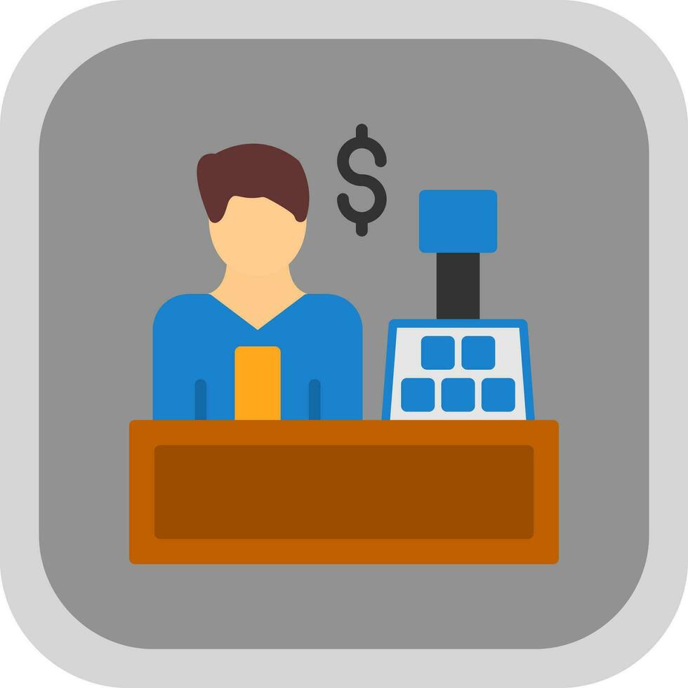 Cashier Vector Icon Design