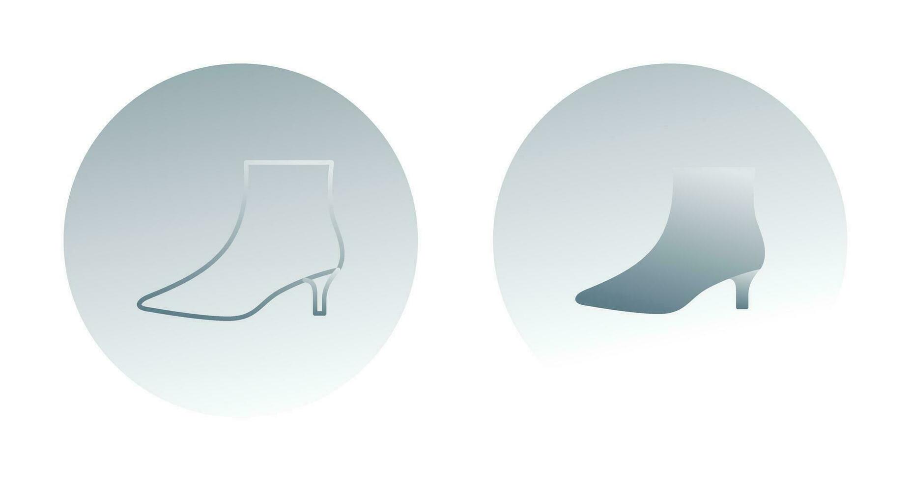 Boots with Heels Vector Icon