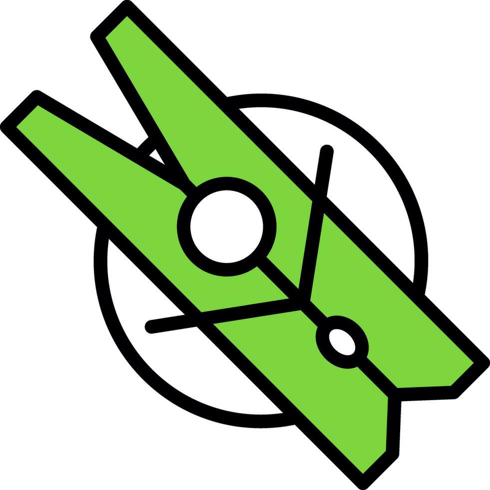 Clothes peg Vector Icon Design