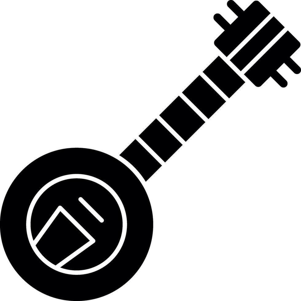 Banjo Vector Icon Design