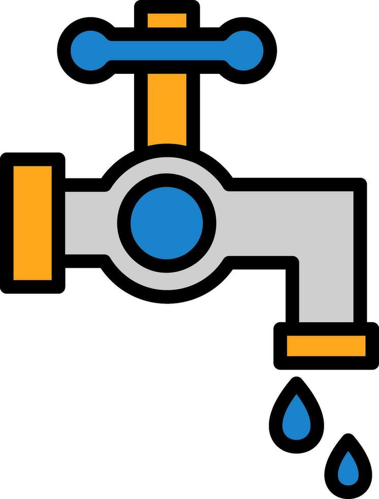 Water tap Vector Icon Design