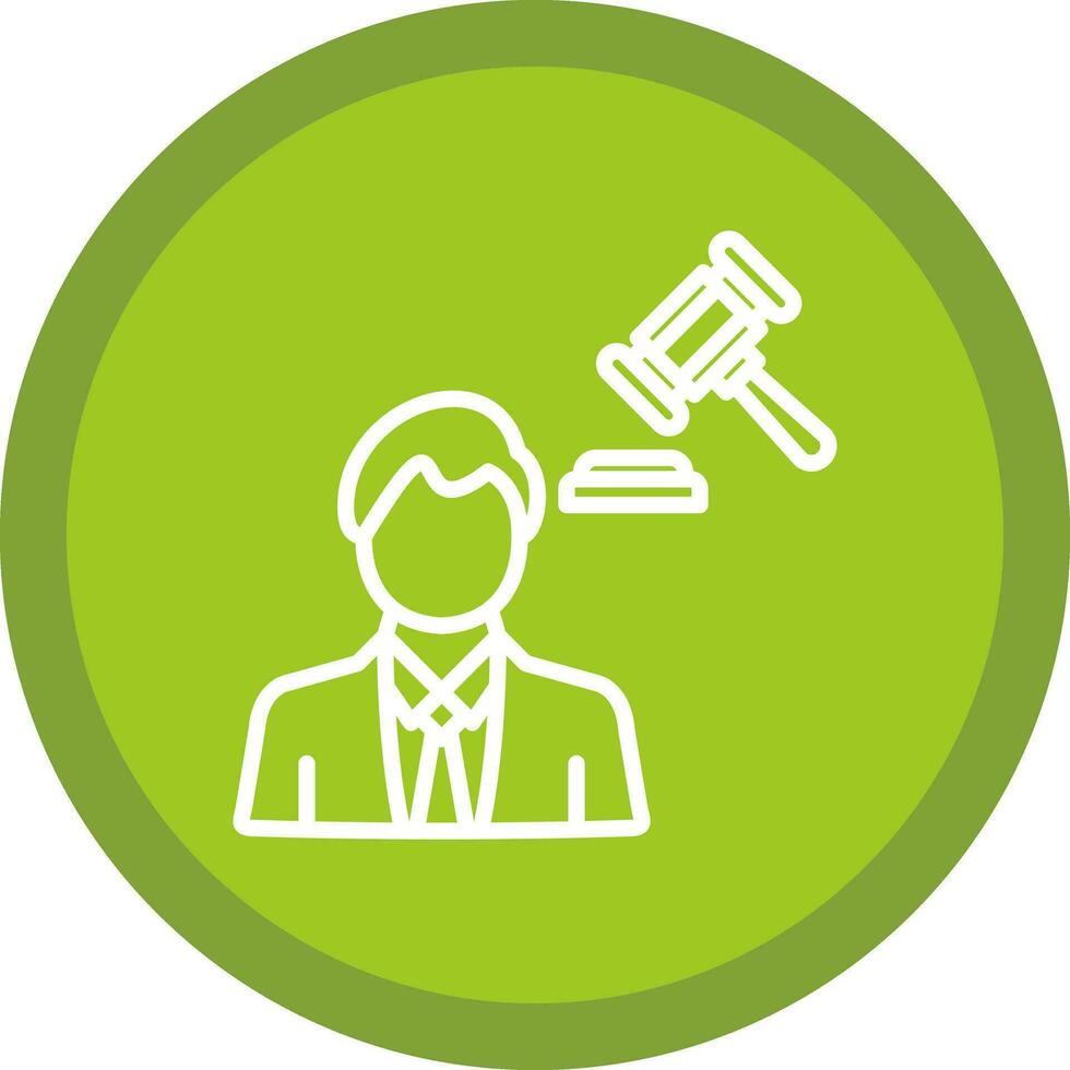 Lawyer Vector Icon Design