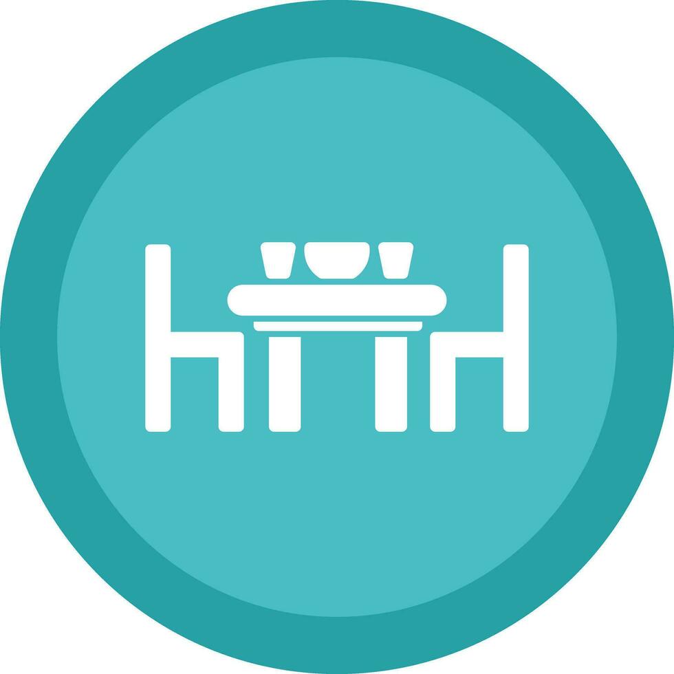 Dining table Vector Icon Design