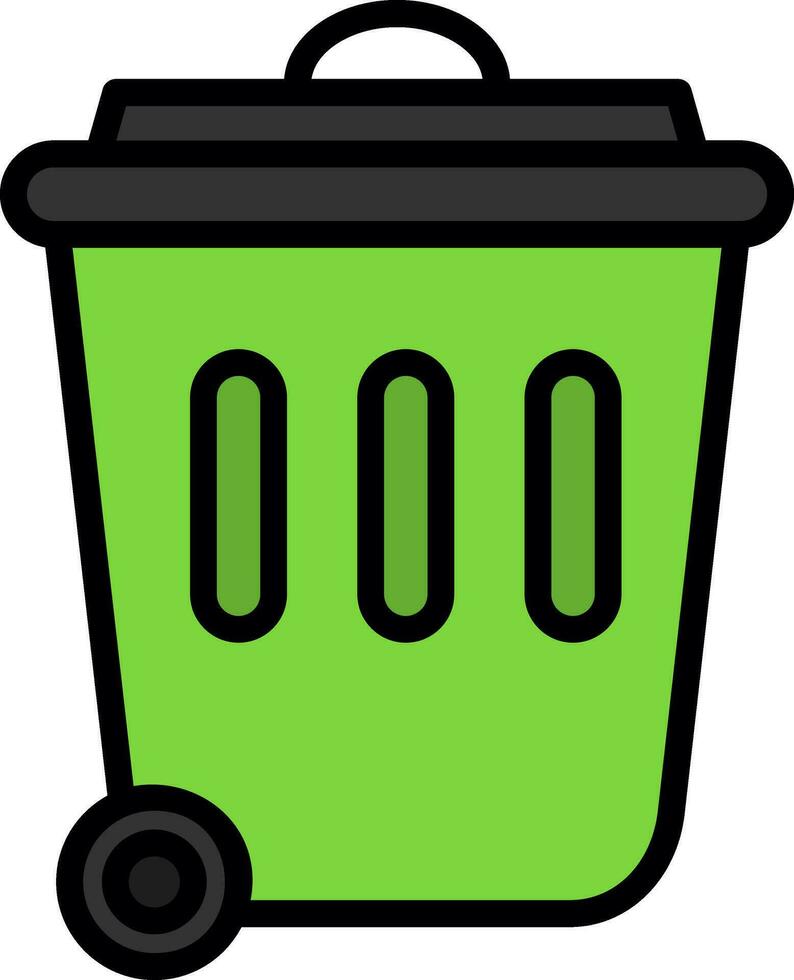 diseño de icono de vector de papelera de reciclaje