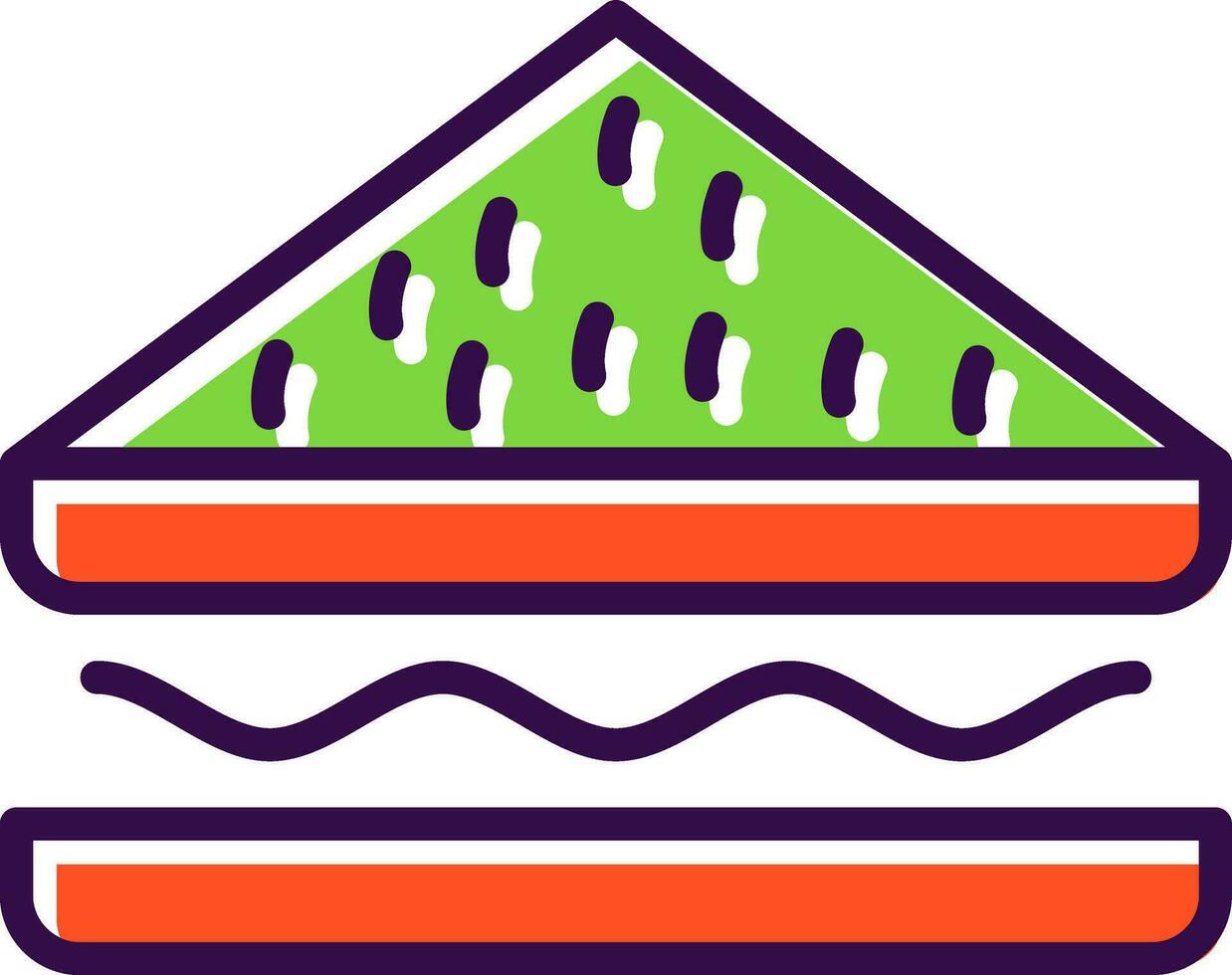 diseño de icono de vector de sándwich